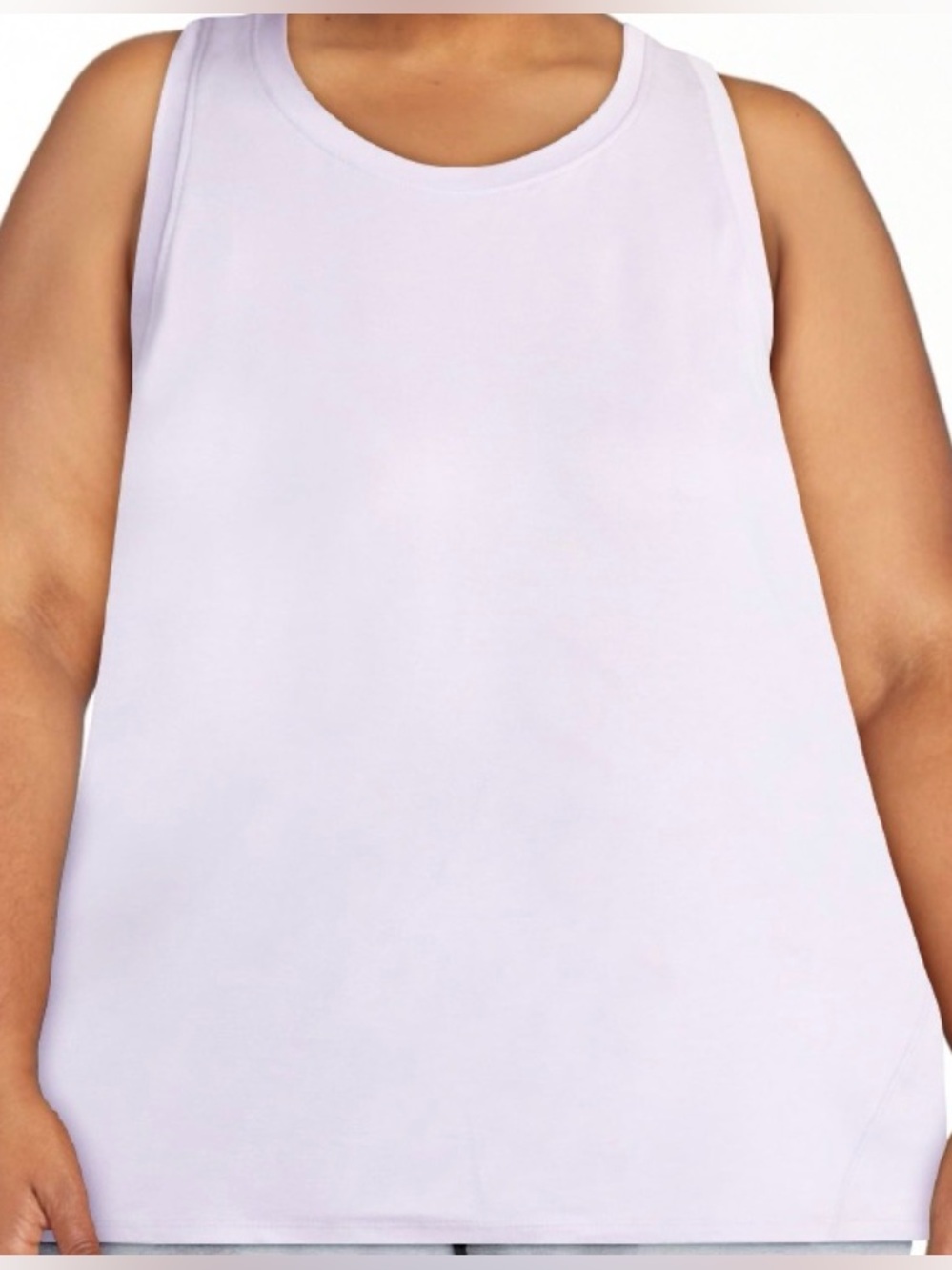 Athletic Works Women’s Plus XXXL (22) ButterCore Blushed Lilac Racerback Tank